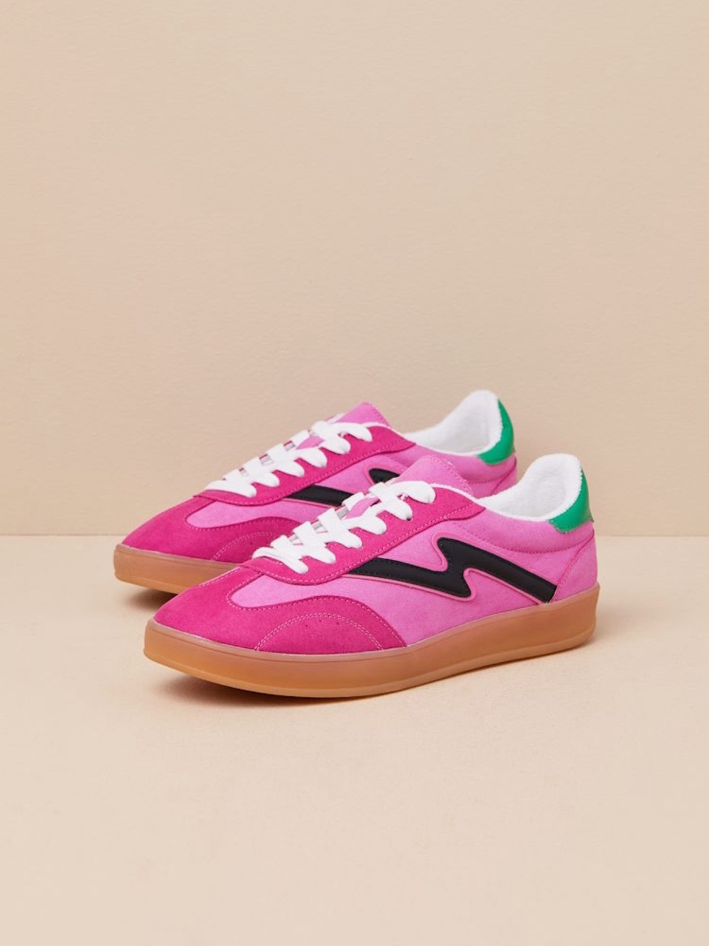 Steve Madden Madden Girl Giia Pink and Green Sneakers Women’s Size 7